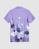 Men's Lilac Pique Polo, with Camoflague Print and Fusilier LDN Velvet Logo